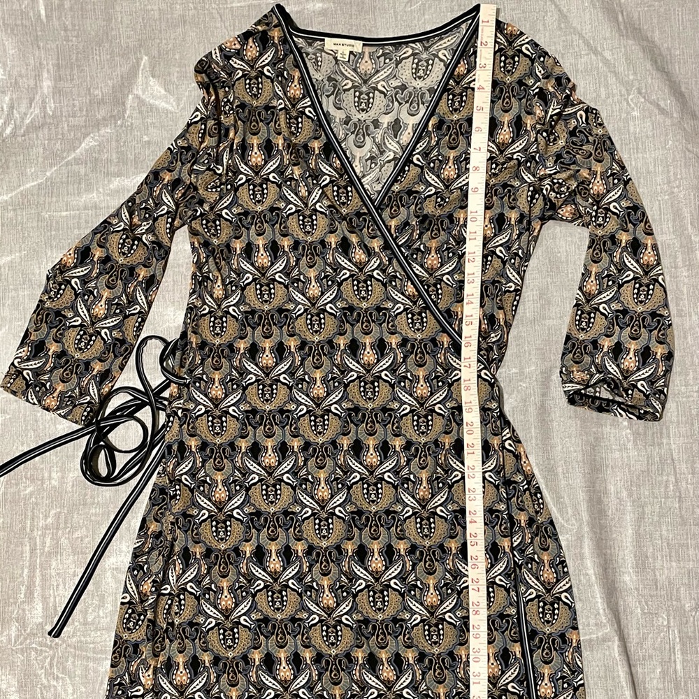 Max studio faux wrap dress